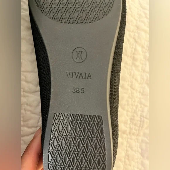NWOT VIVAIA pointed black ballet flats 38.5 / 7.5 - Picture 9 of 10